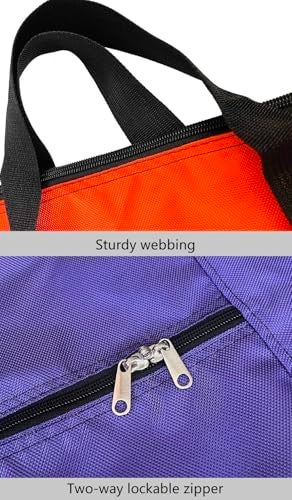 DoYiKe Extra Large Storage Duffle Bag with Zippers and Handles, Blue Big Foldable Duffle Bag for Trave l-100L - Image 3