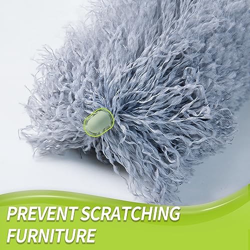 IVYROLL Microfiber Feather Duster with 100" Extension Pole, Cobweb Duster, Bendable Head, Washable for Ceiling, Fan, Furniture - Image 5