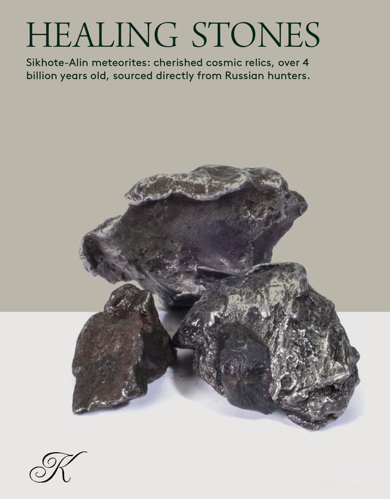 KALIFANO Sikhote-Alin Meteorite Bundle (3 Pieces) - Authentic Rough Iron Meteorite from Siberia - Rare Specimen with Information Card and COA Included (Family Owned and Operated) - Image 2