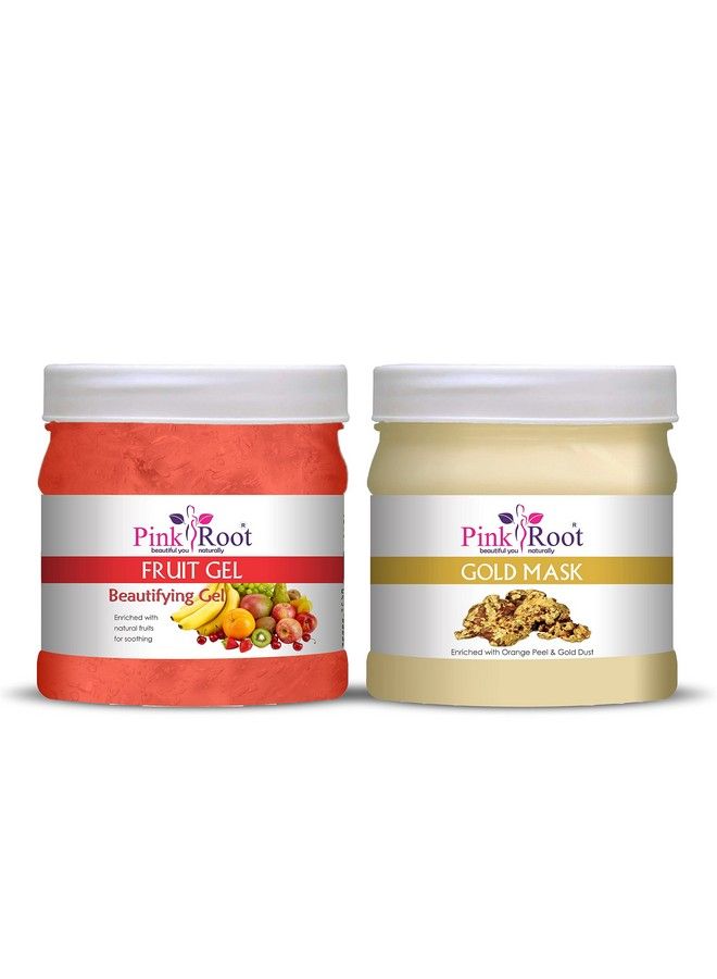 Pink Root Gold Mask 500Gm With Fruit Gel 500Gm - Image 1