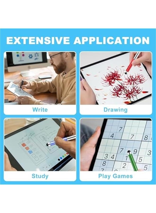 10 PCS Mini Stylus Pen, High Precision Stylus Pens for Touch Screens Short Stylus Pen Sets for All smartphones, mobile phones, tablets Universal Touchscreen Devices  - Image 2