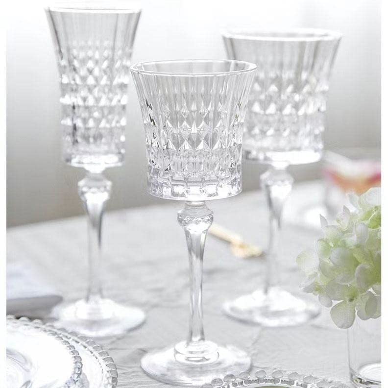 VISMII Crystal Red Wine Glasses Crystal Carving Wine GlassElegant Carving Design and Luxury Wine Glasses Unique Red Wine Glass Gift for Women or Men 6 PC Royal Wine Glasses - Image 4