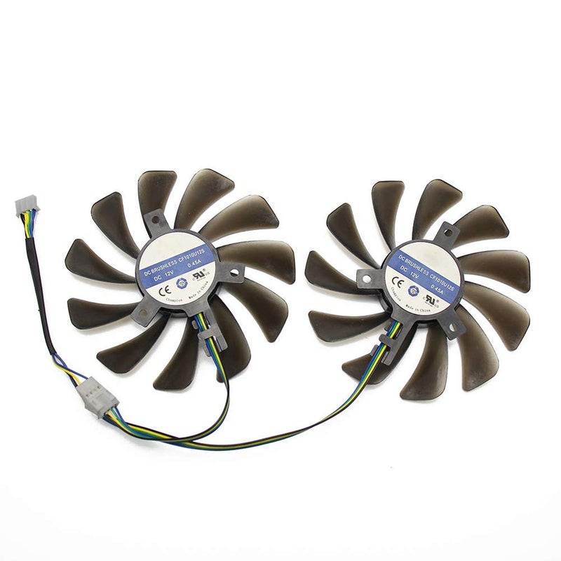 CCTVA 2PCS/lot 95MM FDC10U12S9-C CF1010U12S Cooler Fan Replace for XFX AMD Radeon RX 580 590 RX580 RX590 Graphics Card Cooling Fan - Image 3