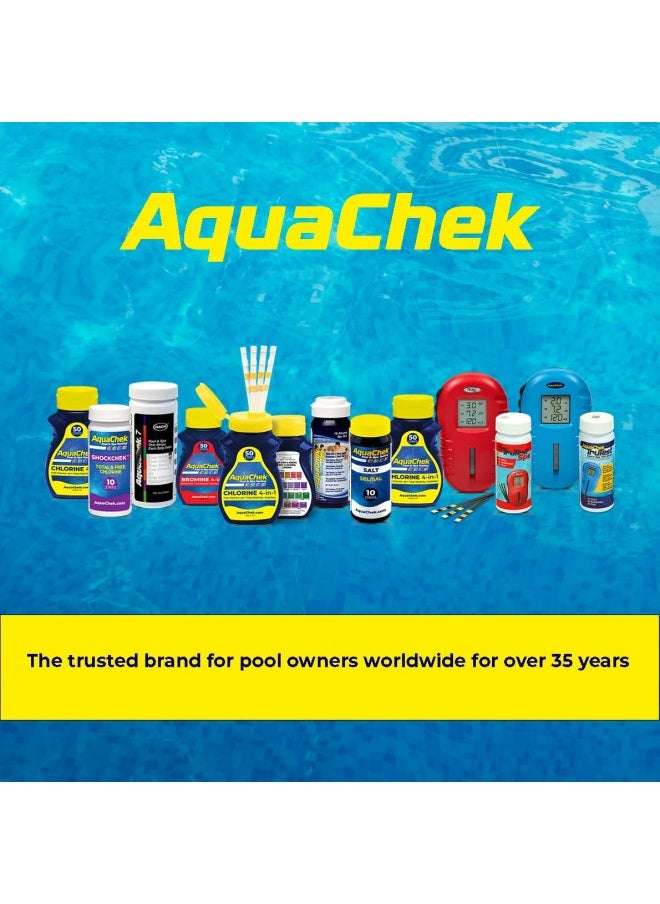 AquaChek Aquachek Salt Test Strip Titrators For Pools - Salt Water Pool Test Strips For Sodium Chloride - Quick And Accurate Results - Professional Water Quality Testing Kit (10 Strips)  - Image 3