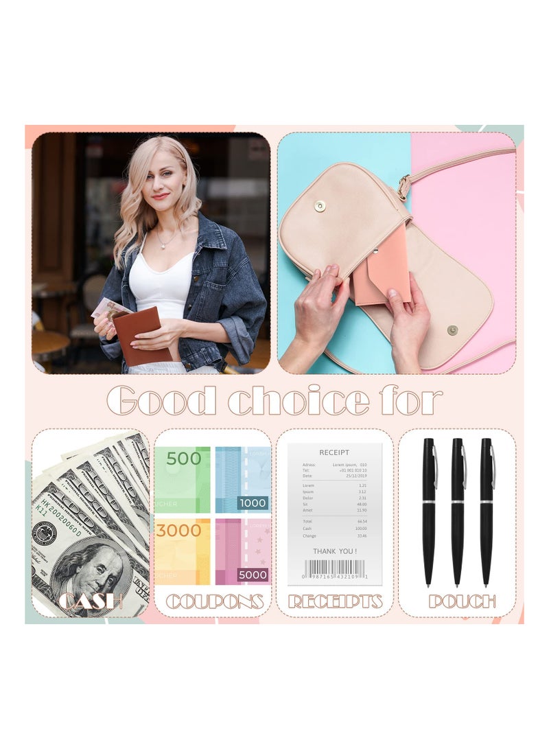 6 Pack PU Leather Cash Envelopes - Reusable Budgeting Wallets for Organizing Money, Perfect for Gifts, Weddings, Graduations, Birthdays, and Holidays for Women and Girls.  - Image 3