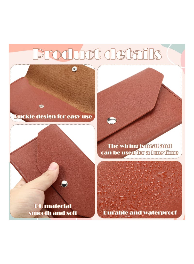6 Pack PU Leather Cash Envelopes - Reusable Budgeting Wallets for Organizing Money, Perfect for Gifts, Weddings, Graduations, Birthdays, and Holidays for Women and Girls.  - Image 4