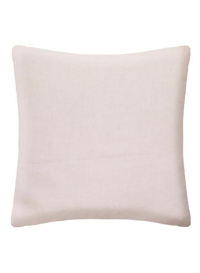 atmosphera Linah Washed Linen Square Pillow Case Beige 65 X 65Cm 185299D - Image 2