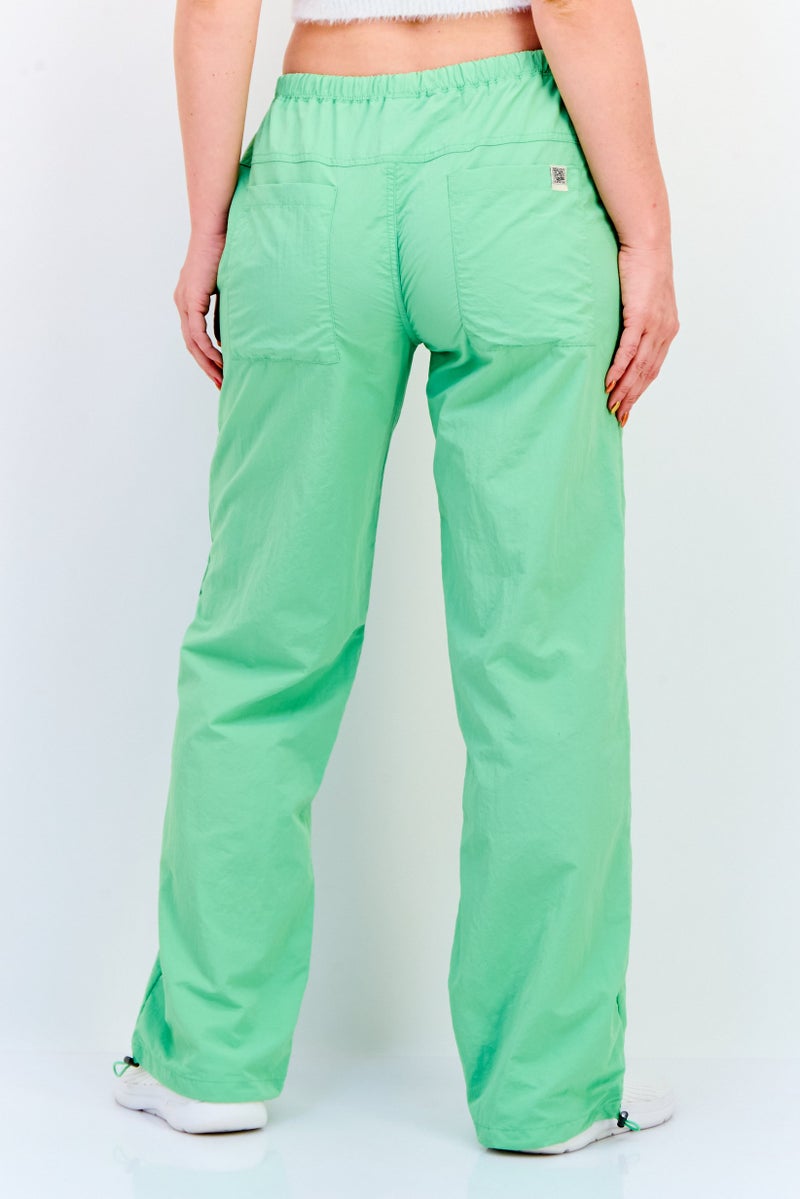 The Giving Movement Women Regular Fit Brand Logo Track Pants, Light Green - Image 3
