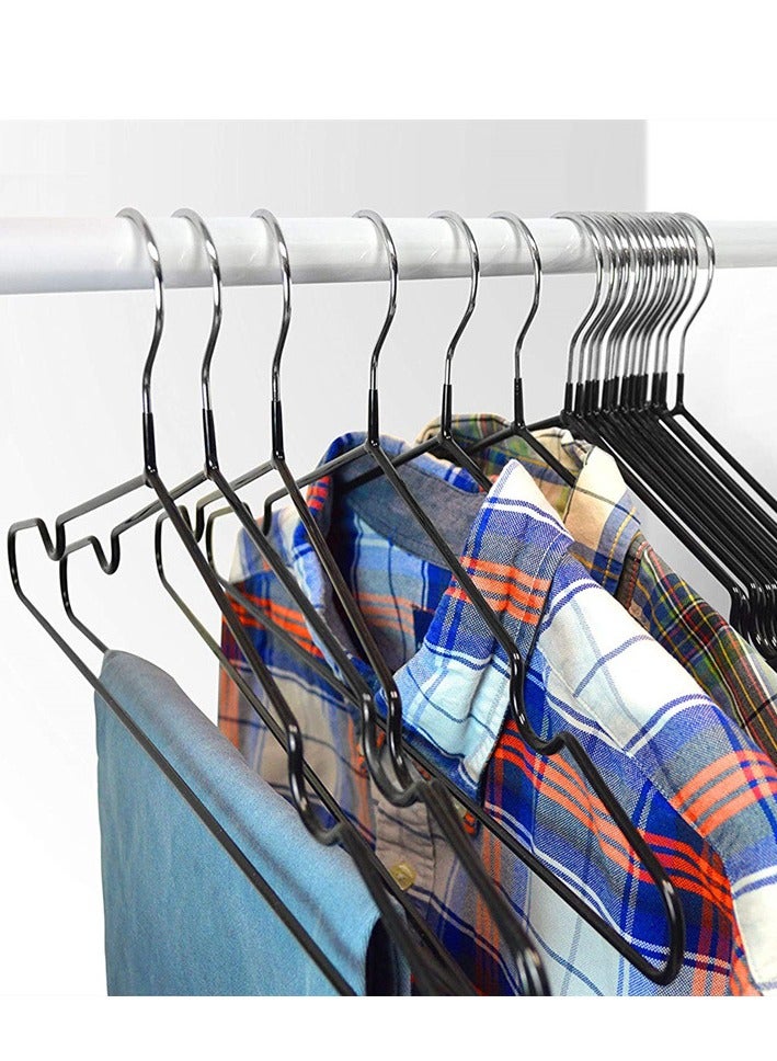 10pcs Metal Anti Slip Clothes Hanger Clothes Drying Hanger Blue  - Image 2