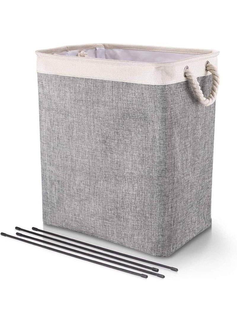 Homify Wide Open Laundry Basket, 65L Foldable Laundry Bag with Handles and Brackets, Waterproof Laundry Hamper for Laundry Clothes Toys Storage - Image 1