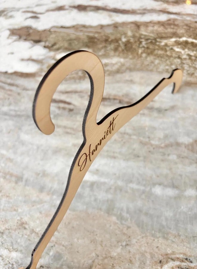 Curious Button Personalised Wooden MDF Hanger, Baby Hanger, Children’s Hangers, Wooden Hangers for Baby or Children’s Room, Size 10.62X5.51 Inch - Image 2