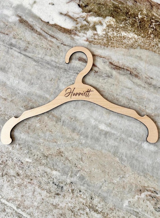 Curious Button Personalised Wooden MDF Hanger, Baby Hanger, Children’s Hangers, Wooden Hangers for Baby or Children’s Room, Size 10.62X5.51 Inch - Image 3