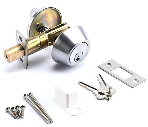 LYNN HARDWARE Heavy Duty Designer Commercial Deadbolt (Single Cylinder Lock, Satin Chrome, 26D) Non-Handed, Grade 2 Industrial - UL 3 Hour Fire Rated & ADA Compliant | Wood or Metal Doors - Image 4