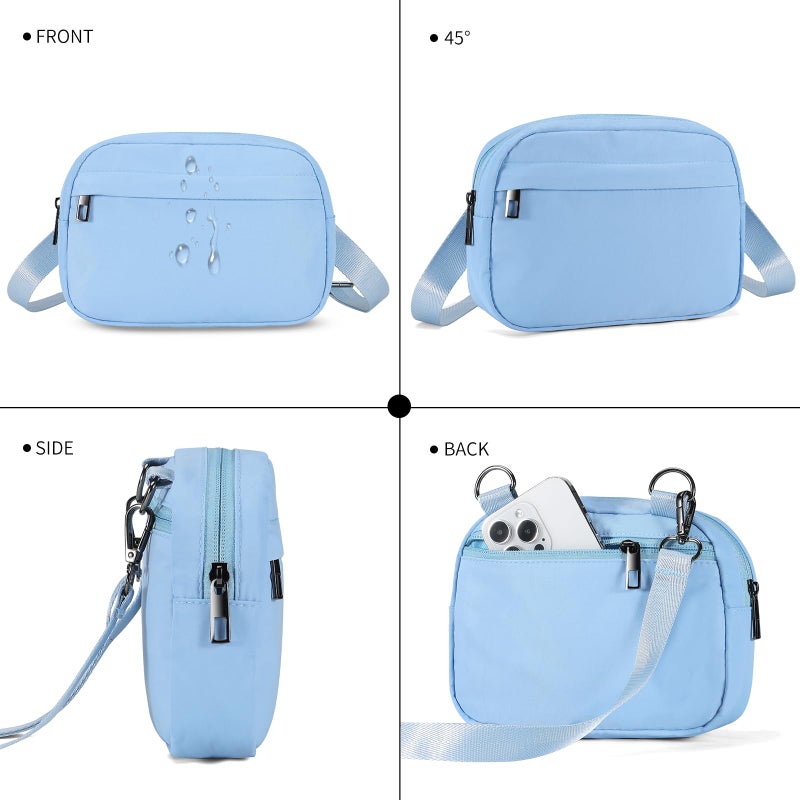 MAXTOP Small Crossbody Bags for Women with Detachable Strap Cross Body Bag Fanny Pack Cell Phone Purse for Travel Walking Cycling(Blue) - Image 4