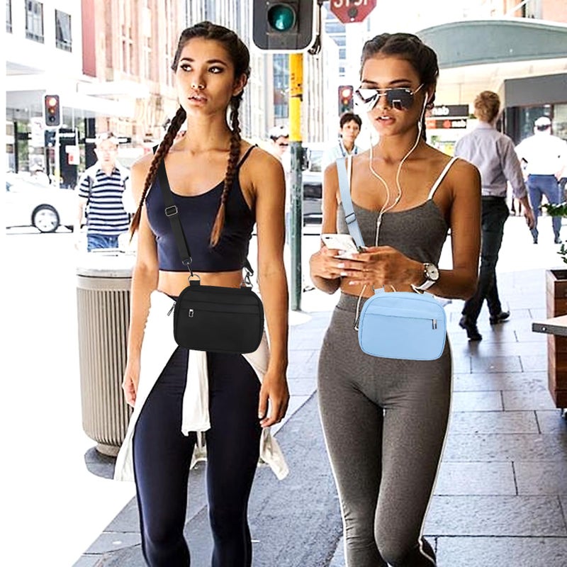 MAXTOP Small Crossbody Bags for Women with Detachable Strap Cross Body Bag Fanny Pack Cell Phone Purse for Travel Walking Cycling(Blue) - Image 2