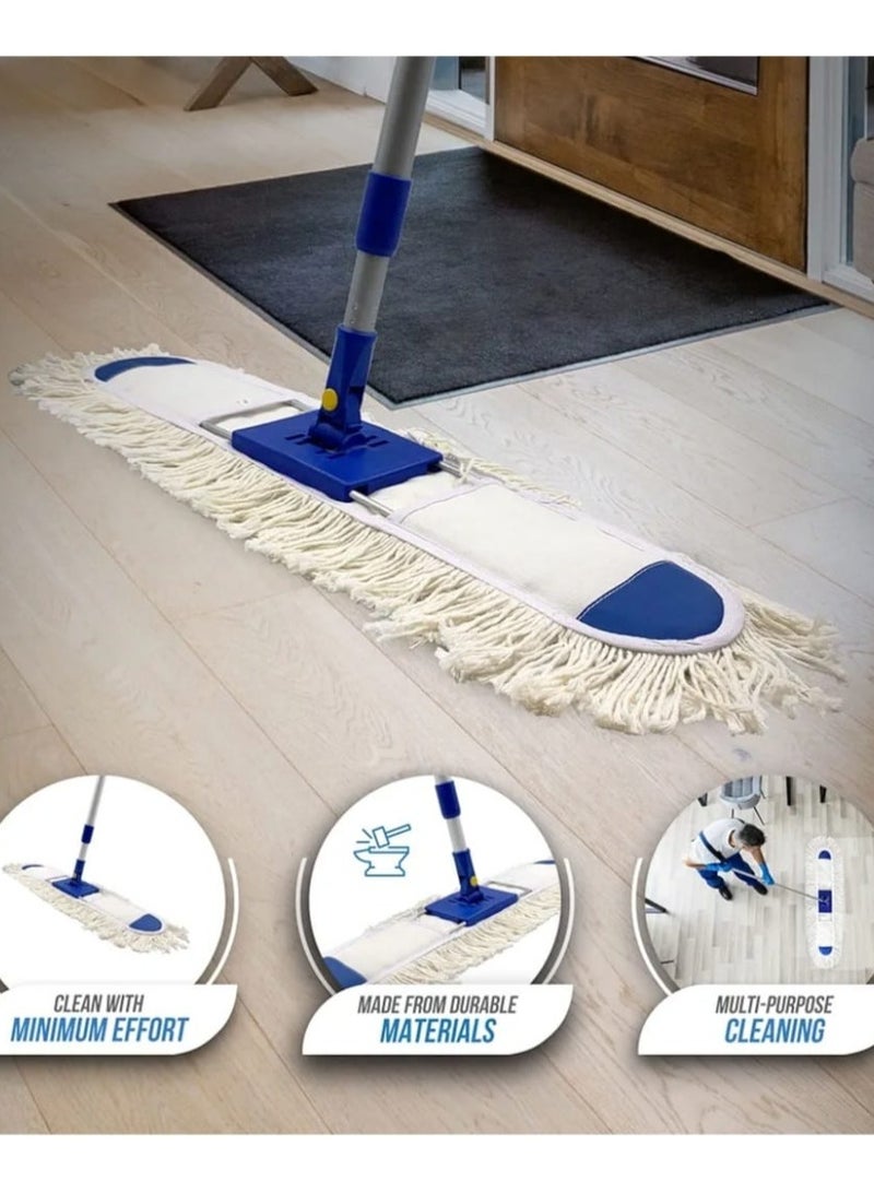 ممسحة غبار قطن 80 سم مع عصا - Image 2