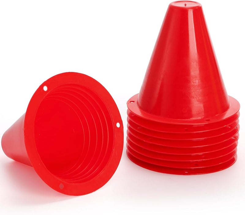 Bekith 120 Pack Indoor Outdoor Agility Mini Sports Cones, 3 Inch Training Marker Cones for Kids, Plastic Traffic Cones for Roller Skating and Skate Practice, 6 Assorted Colors - Image 4