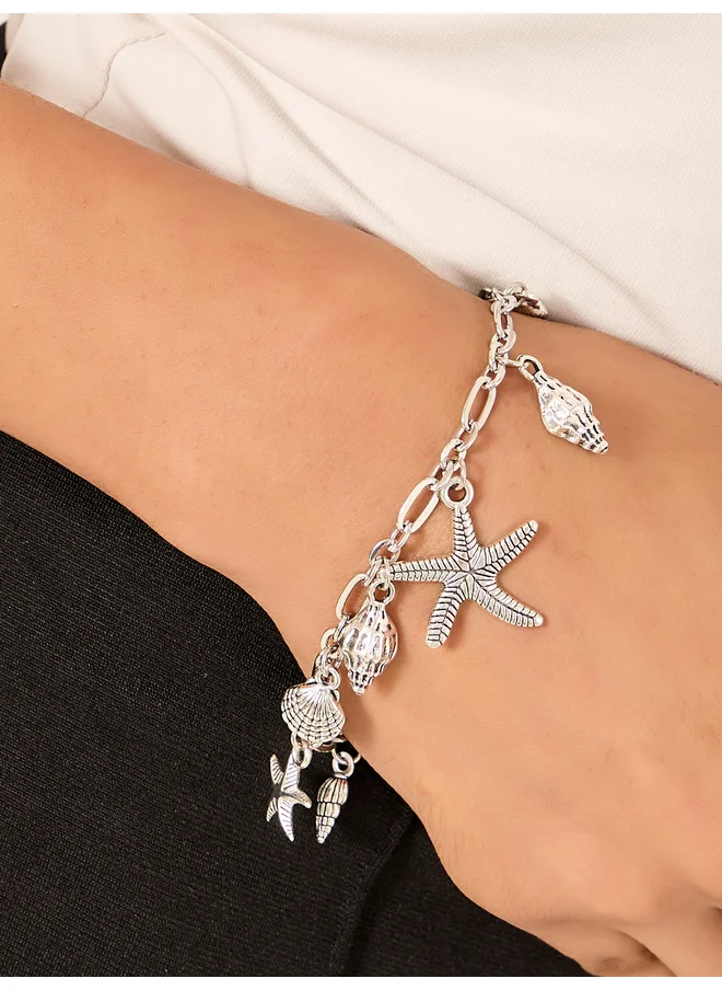 Styli Styli Starfish Drop Anklet with Lobster Claw
