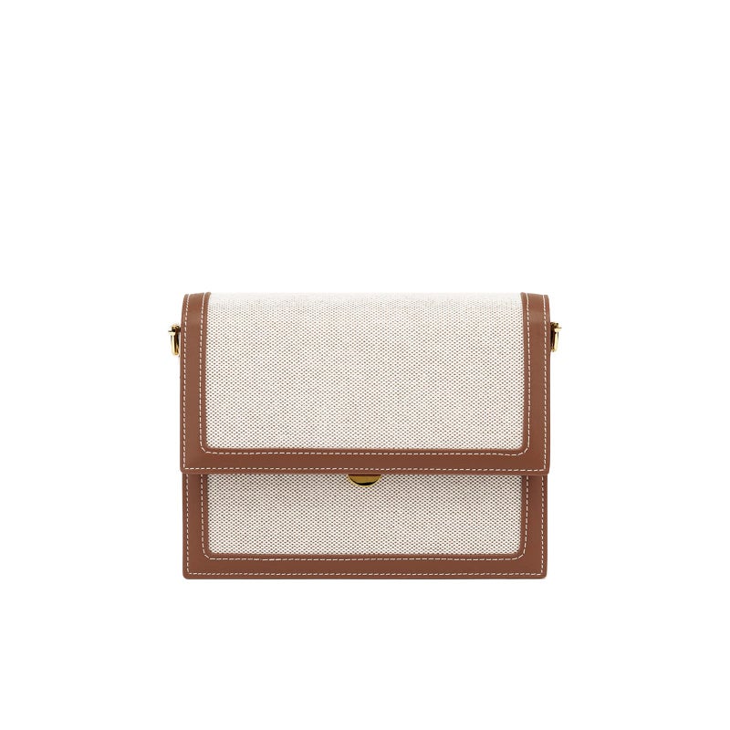 JW PEI Women's Mini Flap Crossbody - Beige Canvas - Image 4