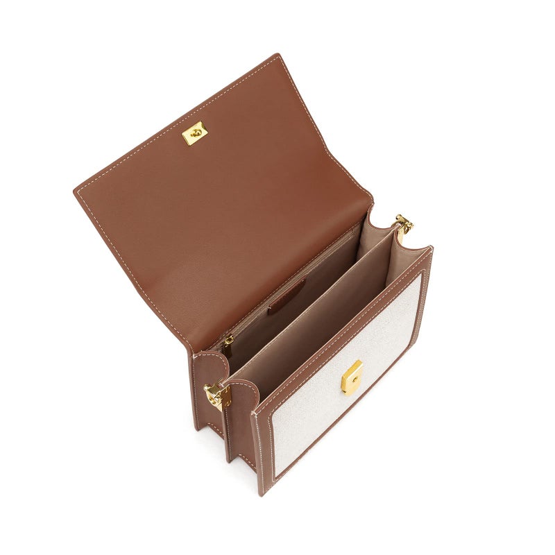 JW PEI Women's Mini Flap Crossbody - Beige Canvas - Image 5