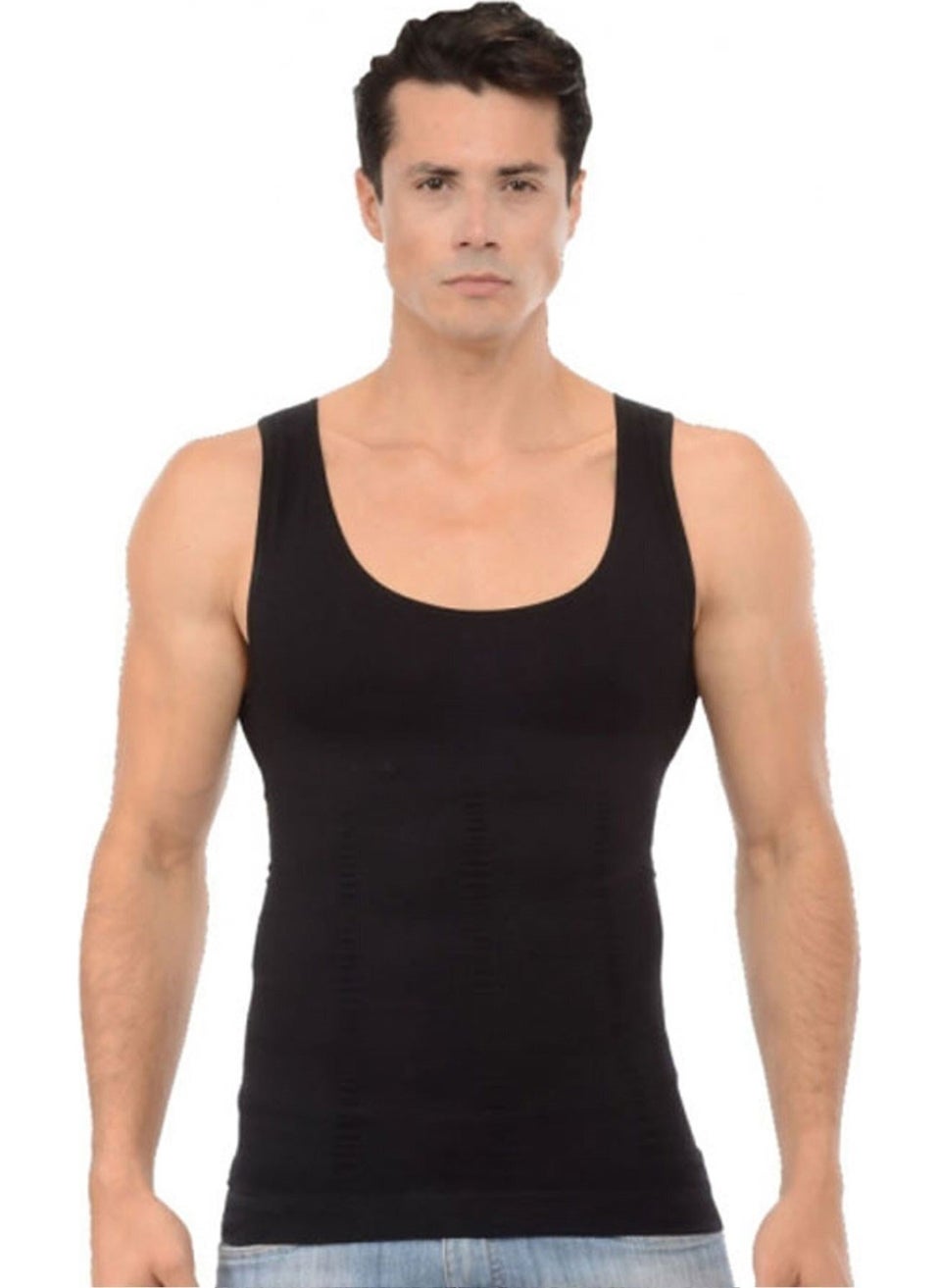 Form Angel Men's Black Corset Undershirt 