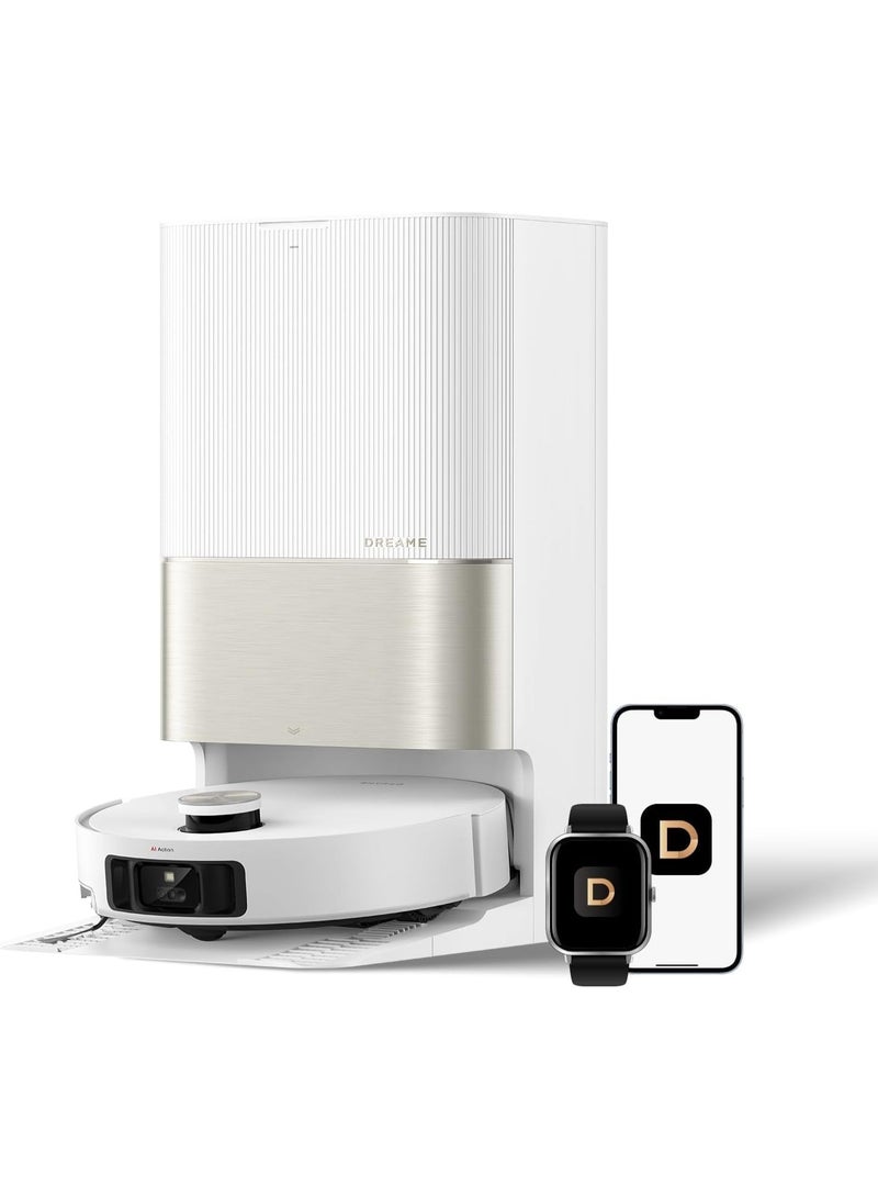 DREAME X50 Ultra White Robot Vacuum and Mop with Auto-Empty and Mop Self-Cleaning, 20,000Pa Suction, Obstacle Avoidance and 360° Navigation, Corner to Edge Deep Cleaning, Detangling Brush - Image 1