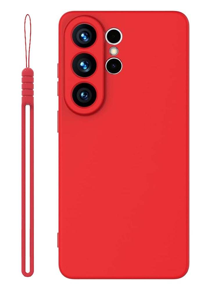 For Samsung Galaxy S26 Ultra 5G Case Slim Liquid Silicone Protective Cover Red - Image 1