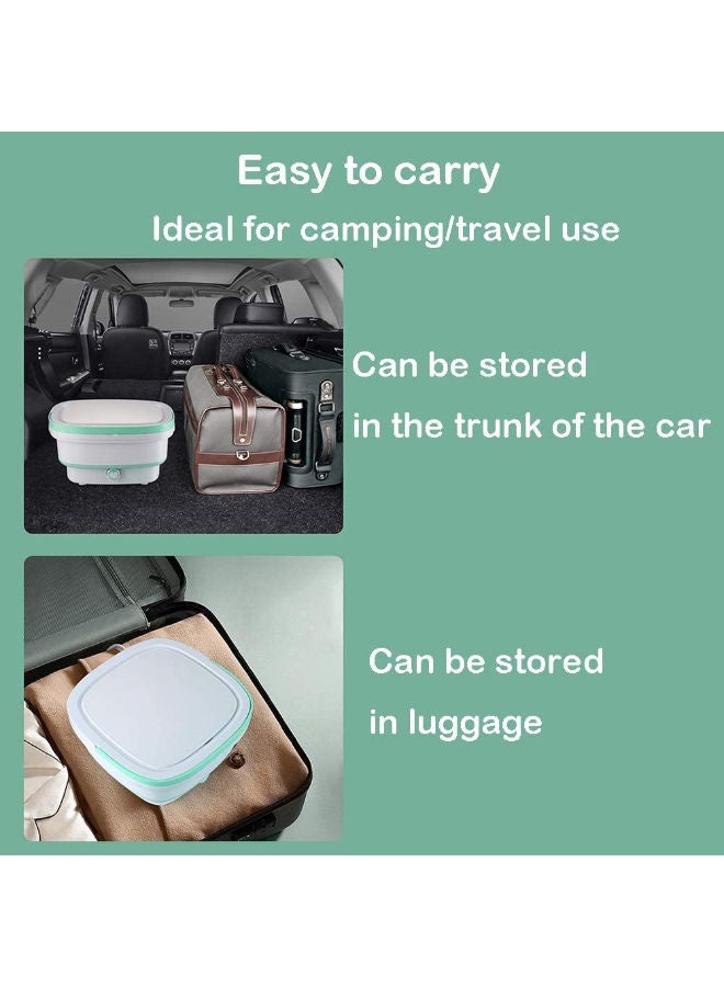 SHOPI Portable Washing Machine - Foldable Mini Small Washer for Washing Baby Clothes, Underwear or Small Items, Suitable for Apartment, Laundry, Camping, RV, Travel - Image 3