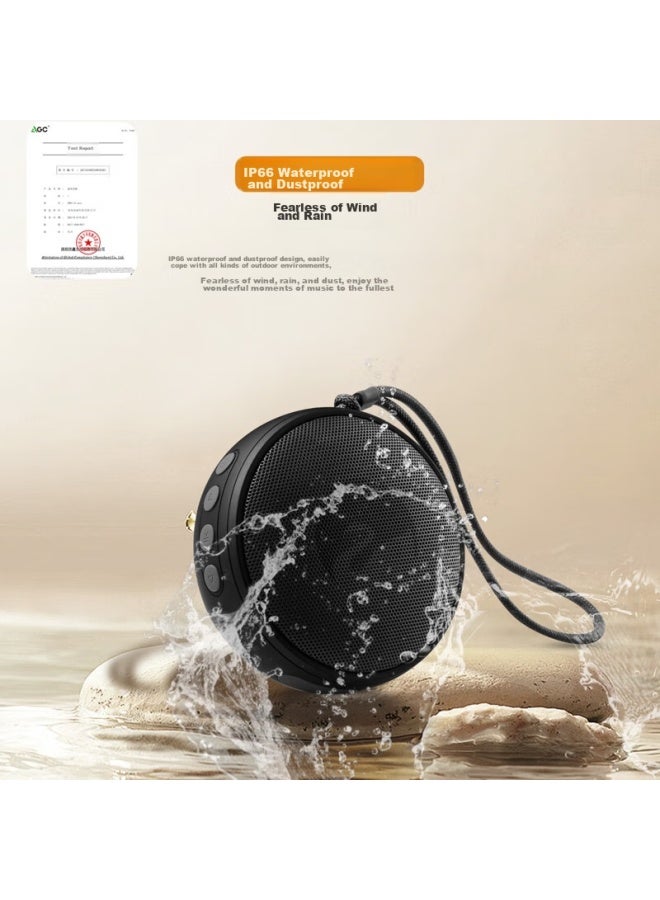 Hivi Elody Mini Portable Speaker , Outdoor Mini Speaker, Long Battery Life, Waterproof And Dustproof Design, Phantom Black - Image 3