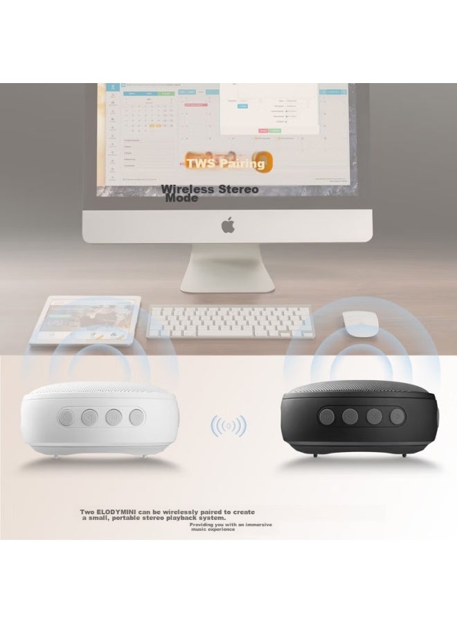 Hivi Elody Mini Portable Speaker , Outdoor Mini Speaker, Long Battery Life, Waterproof And Dustproof Design, Phantom Black - Image 4