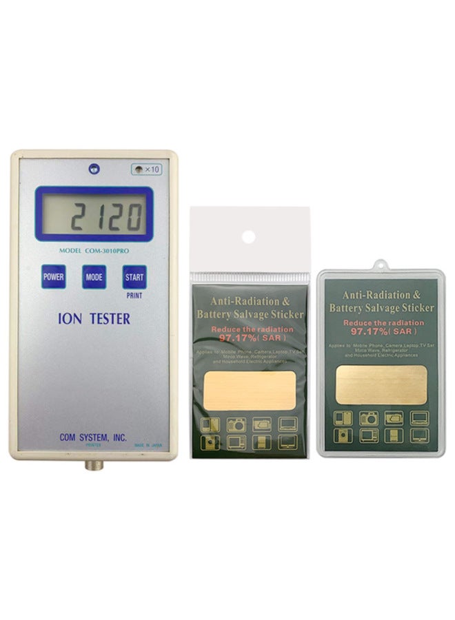 Spot Gold Terahertz Energy Anti-radiation Stickers Square Metal Mobile Phone Stickers 0pp Bags Can Be Laser Pattern-Color:Gold - Image 2
