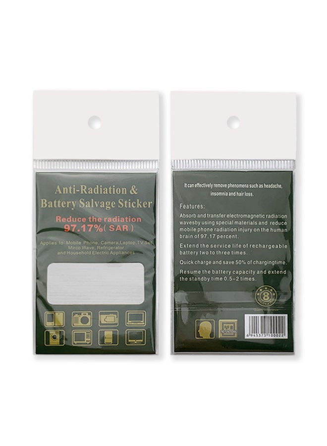 Spot Gold Terahertz Energy Anti-radiation Stickers Square Metal Mobile Phone Stickers 0pp Bags Can Be Laser Pattern-Color:Gold - Image 4