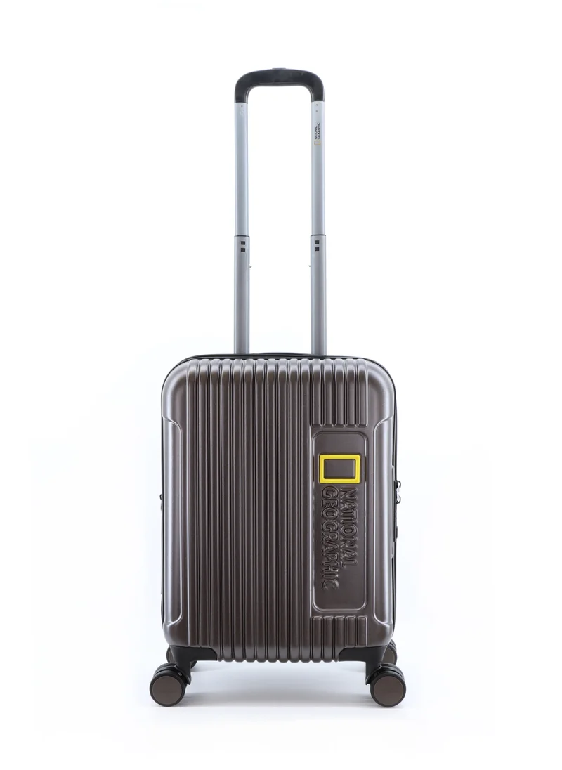 ناشيونال چيوغرافيك National Geographic Canyon ABS/PC Hardshell Carry-On Small Cabin Business Suitcase Metallic Mud, Durable Lightweight Anti-theft Zipper TSA Lock Travel Luggage, 4 Double Wheel Trolley Bag (20 Inch).