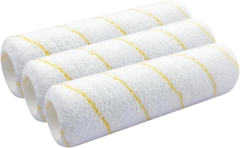 KingOrigin King Origin 9 Inch Microfiber Paint Roller Covers, 1/2" Nap, 3-Pack Paint Rollers for Wall & Ceiling Painting, Professional & Home Use - Image 1