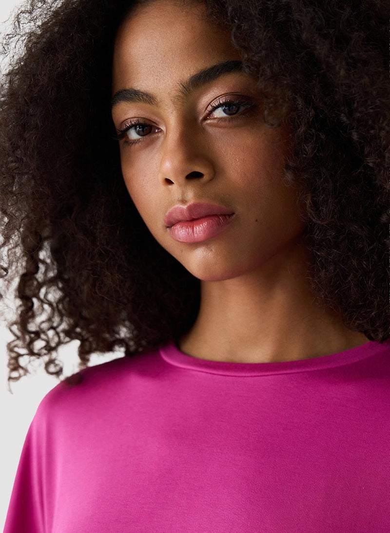 Penti Modal Crop Fuchsia T-Shirt - Image 4