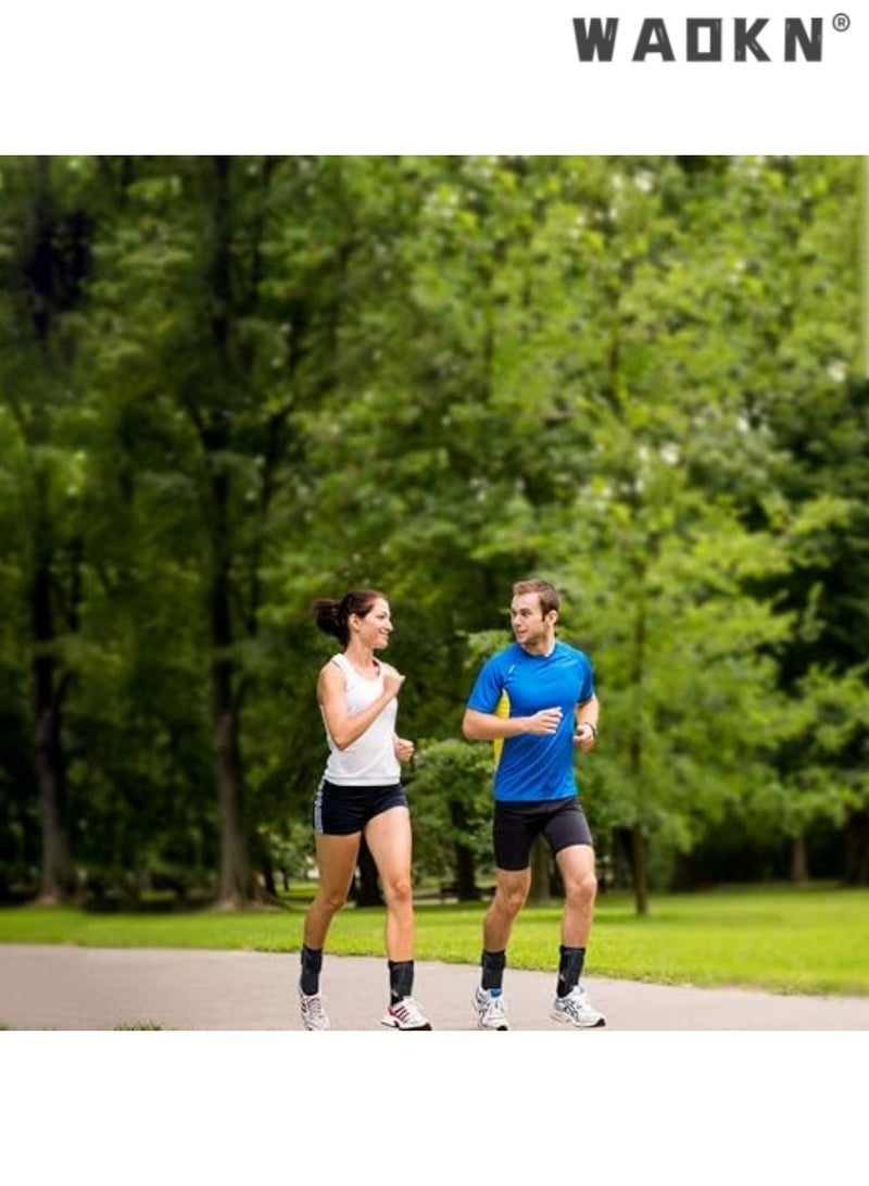 دبليو أيه أو كي أن مثالية لالتواء واستقرار الكاحل المتقدمة الدعم ، ودعم الكاحل للرجال والنساء ، كرة السلة ، كرة القدم ، الكرة الطائرة وإعادة التأهيل ، قابل للتعديل التهوية التواء الكاحل الدعم ، XL ياردة . - Image 5