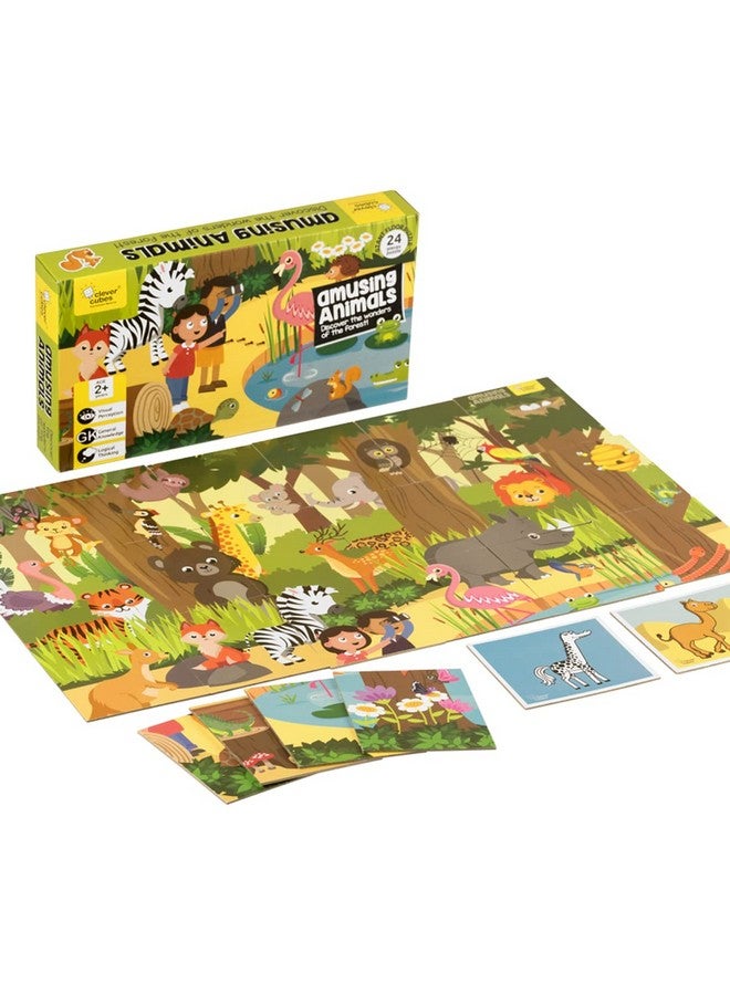 Clever Cubes Amusing Animals, Educational Games, Activity Games, Perfect for Return Gifts - Image 1