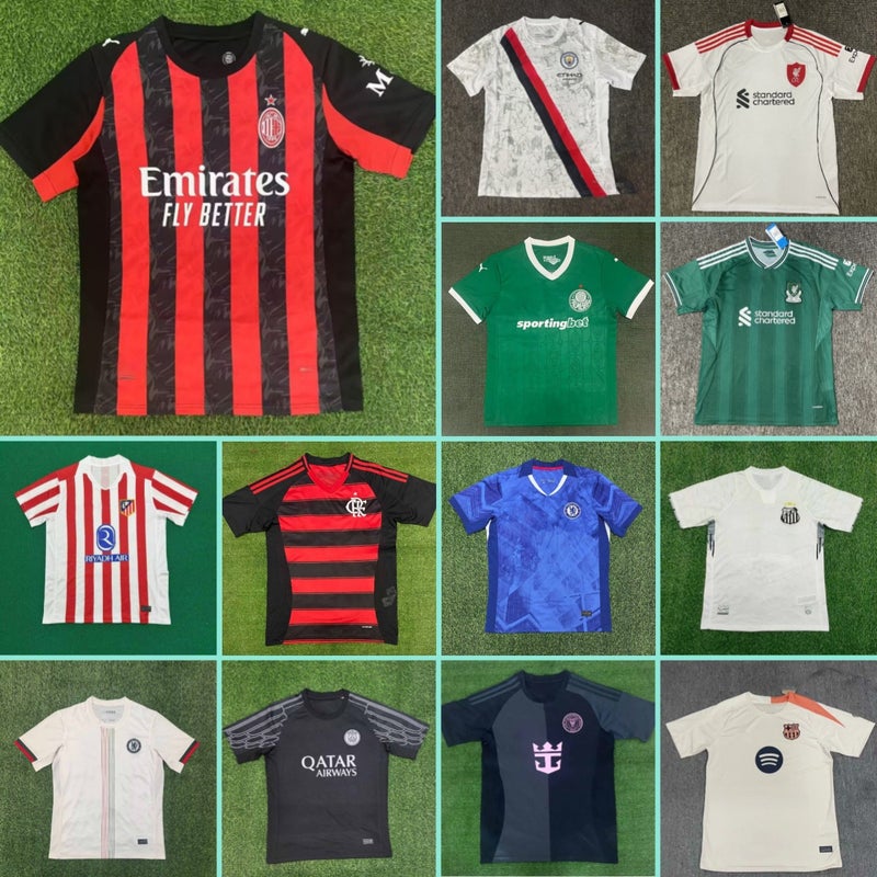 Club Football Uniforms F Flamengo Paris Bayern Santos Sports T-Shirts Apparel Dropshipping Printed Team - Image 3