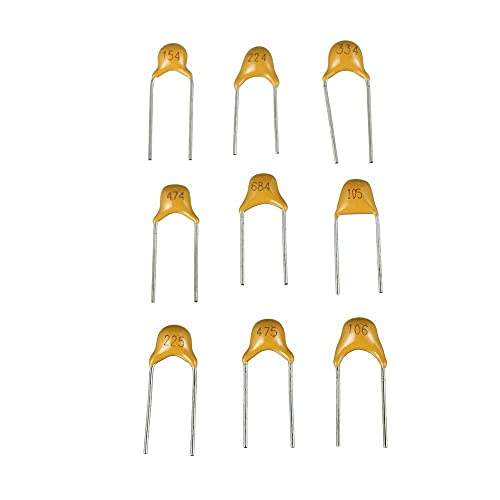 BOJACK 10 Type Values 650Pcs Ceramic Capacitor Assortment Kit Capacitors from 0.1uf/100 nF to 10 uF in a Box - Image 4