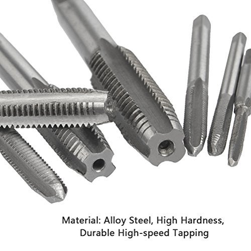 VENEKETY 8PCS Tap Wrench Set, Metric Tap Set, Tap Machine Hand Screw Thread Taps Set Thread Metric Plug Tap Drill Bits Set - Image 4