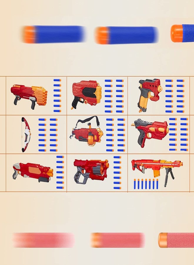 إيكيند سهام إسفنجية من إيكيند بطول 9.5 سم متوافقة مع سلسلة نيرف إيليت ميجا، عبوة إعادة تعبئة 72 سهمًا (أحمر وأزرق) - Image 4