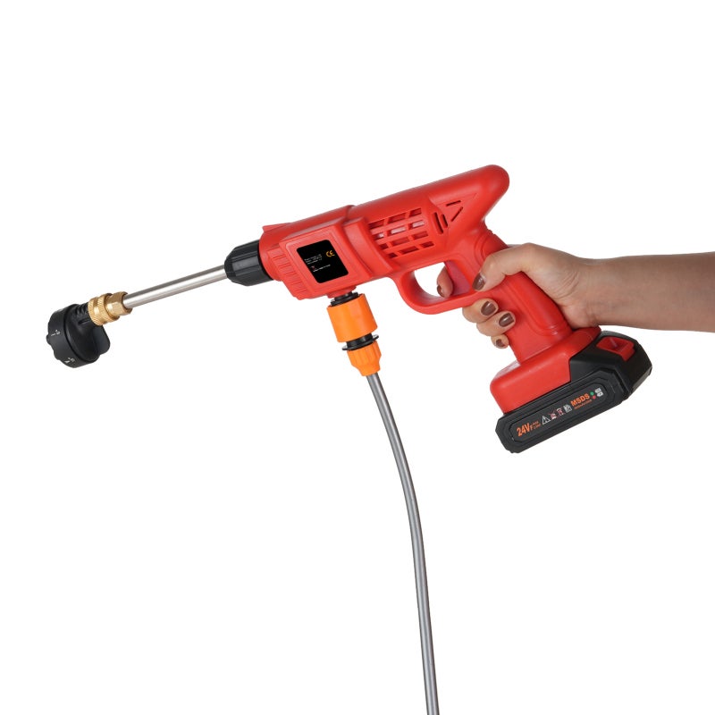 Cordless Pressure Washer: 300W High Voltage, 6in1 Adjustable Sprayer - Self-Priming/Faucet Dual Inlets, Wire-Free Portability for Car, Home, Garden Cleaning - Image 2