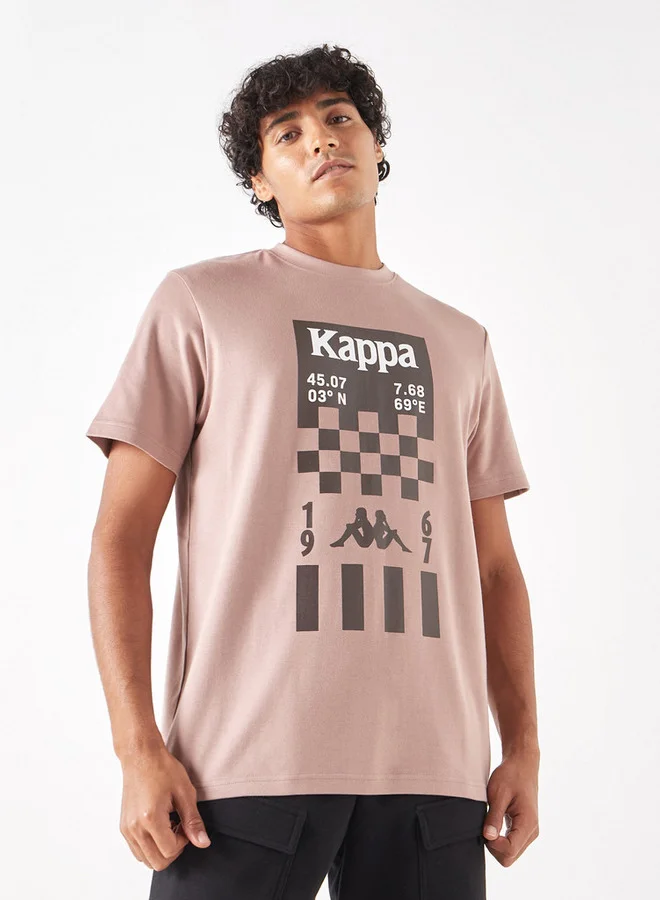 Kappa Kappa Graphic Print T-shirt with Short Sleeves