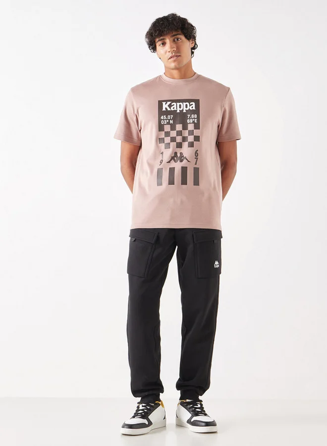 Kappa Kappa Graphic Print T-shirt with Short Sleeves