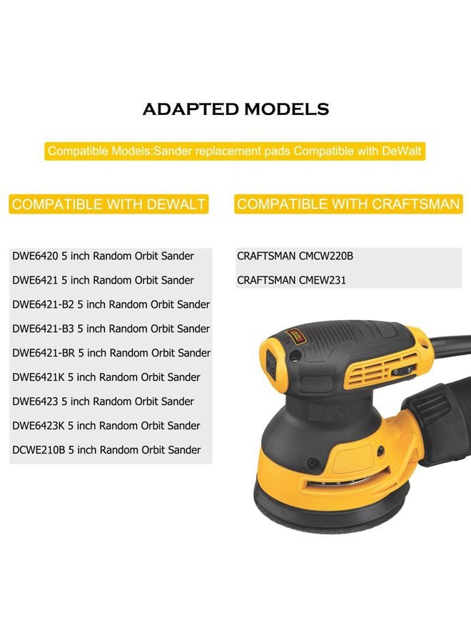 Tockrop Replacement Sanding Pad for DEWALT DWE6423/6423K, DWE6421/6421K, DCW210B Random Orbit Sanders - Direct Replacement for Pad Part Number DWE64233, N329079, RSP54 - Image 3