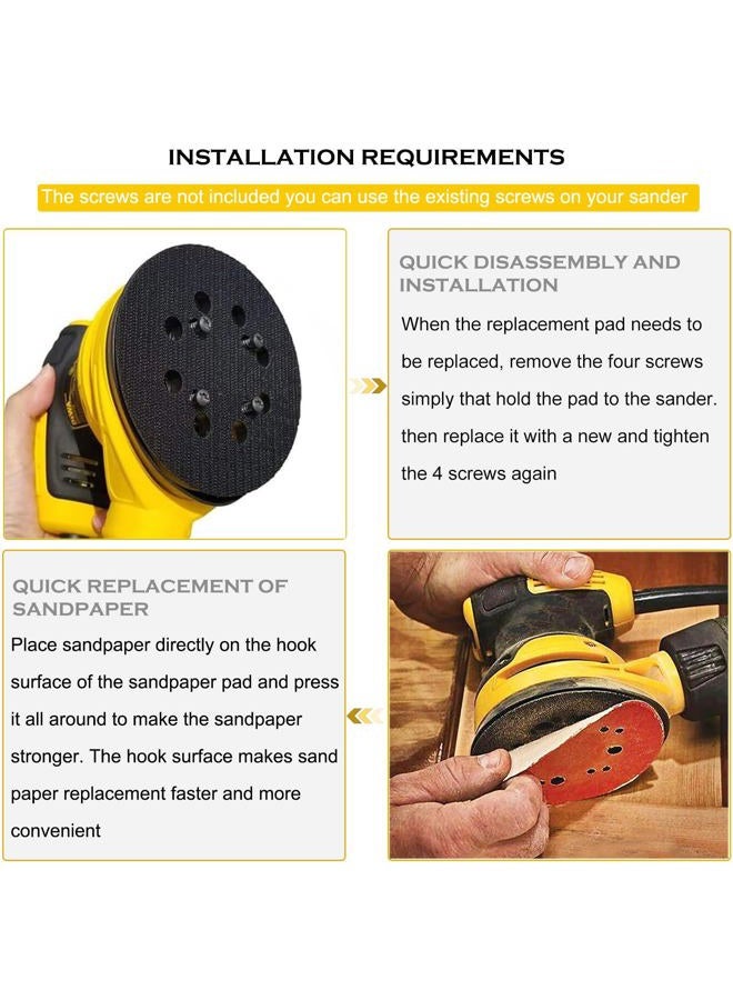 Tockrop Replacement Sanding Pad for DEWALT DWE6423/6423K, DWE6421/6421K, DCW210B Random Orbit Sanders - Direct Replacement for Pad Part Number DWE64233, N329079, RSP54 - Image 5