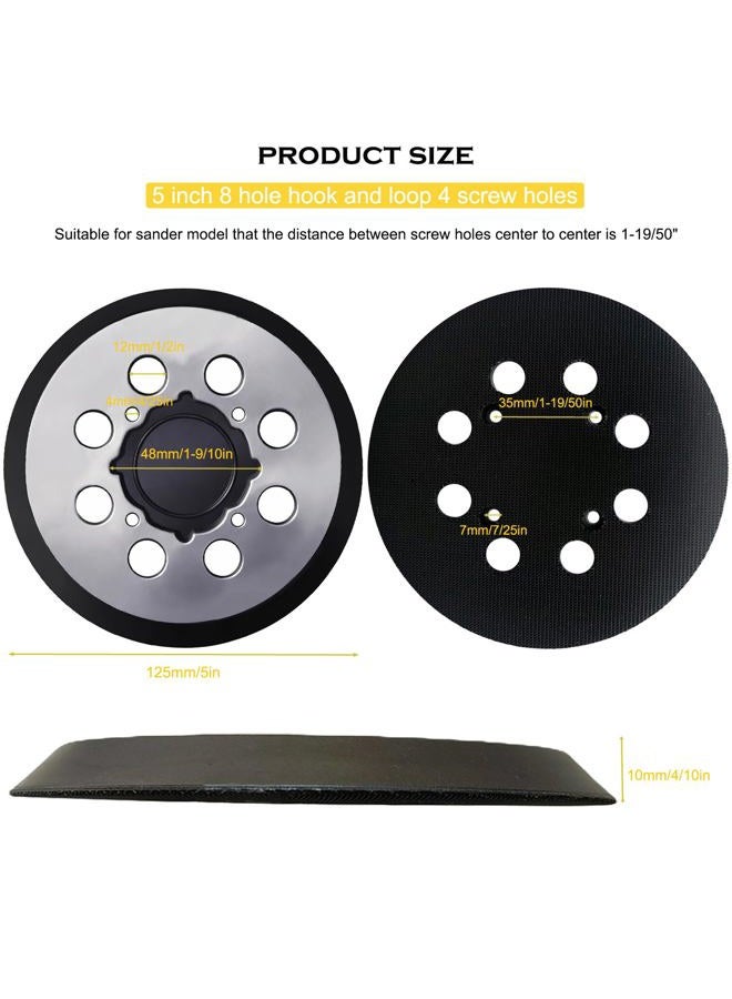 Tockrop Replacement Sanding Pad for DEWALT DWE6423/6423K, DWE6421/6421K, DCW210B Random Orbit Sanders - Direct Replacement for Pad Part Number DWE64233, N329079, RSP54 - Image 2