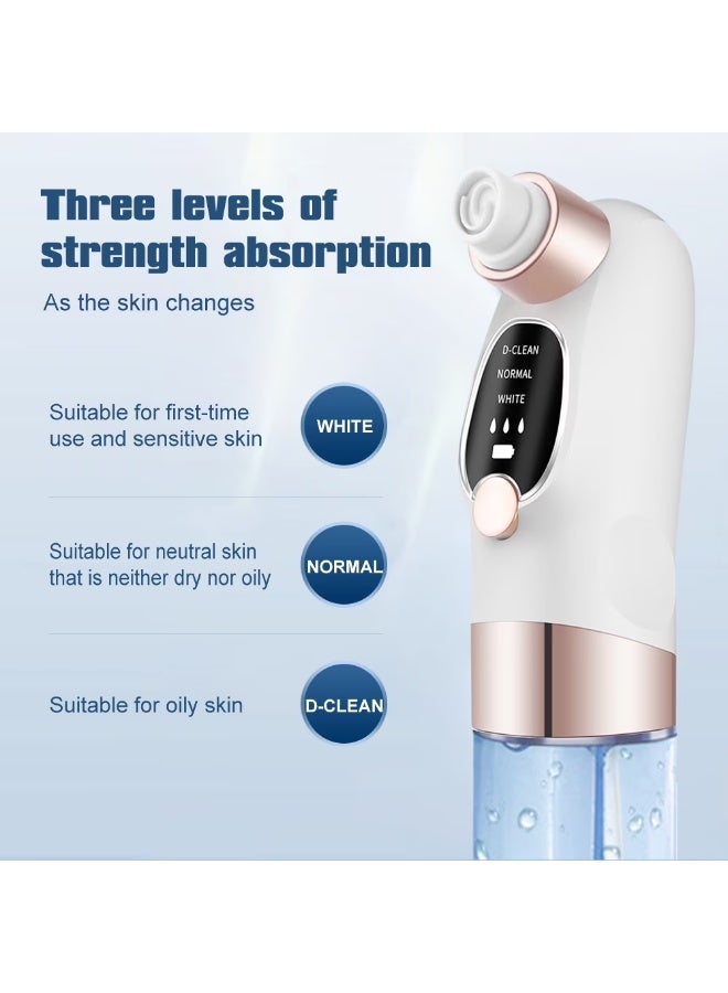 Blackhead Remover Vacuum, Bubble Introduction Blackhead Removal Tool, Hydro Facial Pore Cleaner with 3 Suction Powers 6 Probes, USB Rechargeable, Suitable for Women and Men - Image 3