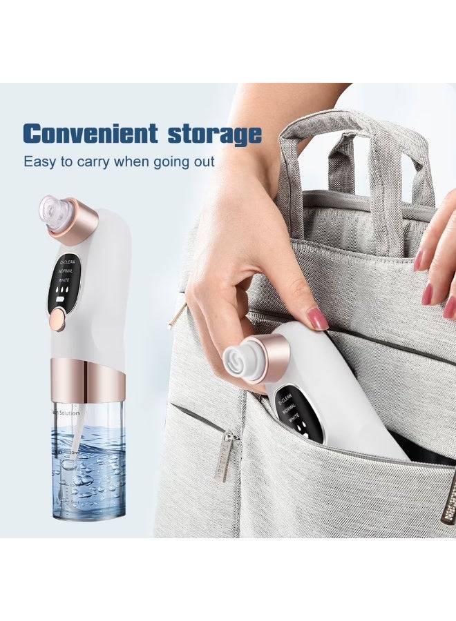 Blackhead Remover Vacuum, Bubble Introduction Blackhead Removal Tool, Hydro Facial Pore Cleaner with 3 Suction Powers 6 Probes, USB Rechargeable, Suitable for Women and Men - Image 4