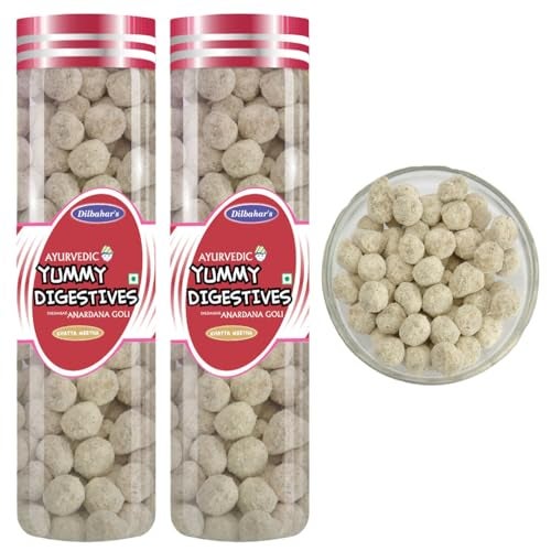 Dilbahar's Anardana Goli - 210G MT | Anardana Goli Pachak | Digestive Goli Pachak | Mukhwas Mouth Freshener | Anardana Churan Goli | Churan Digestive Mouth Freshener Mukhwas | After-Meal Treat - Image 1